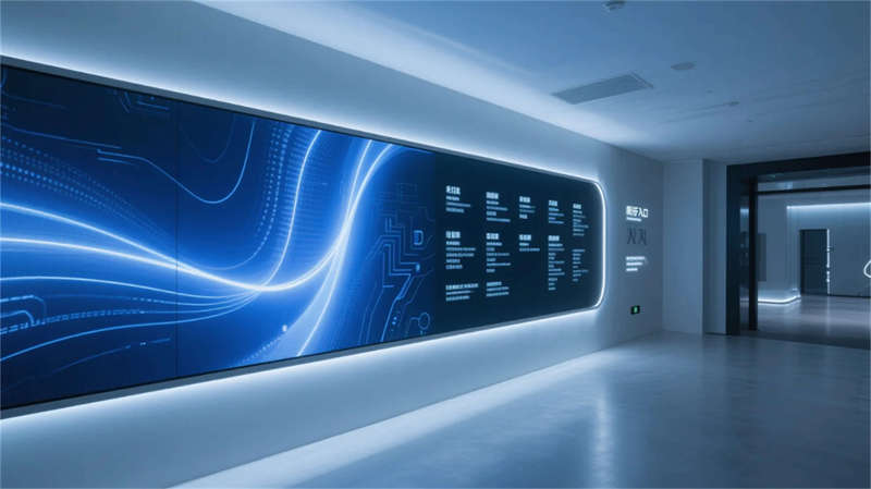 合肥光電科技廠展廳裝修設(shè)計(jì)效果圖